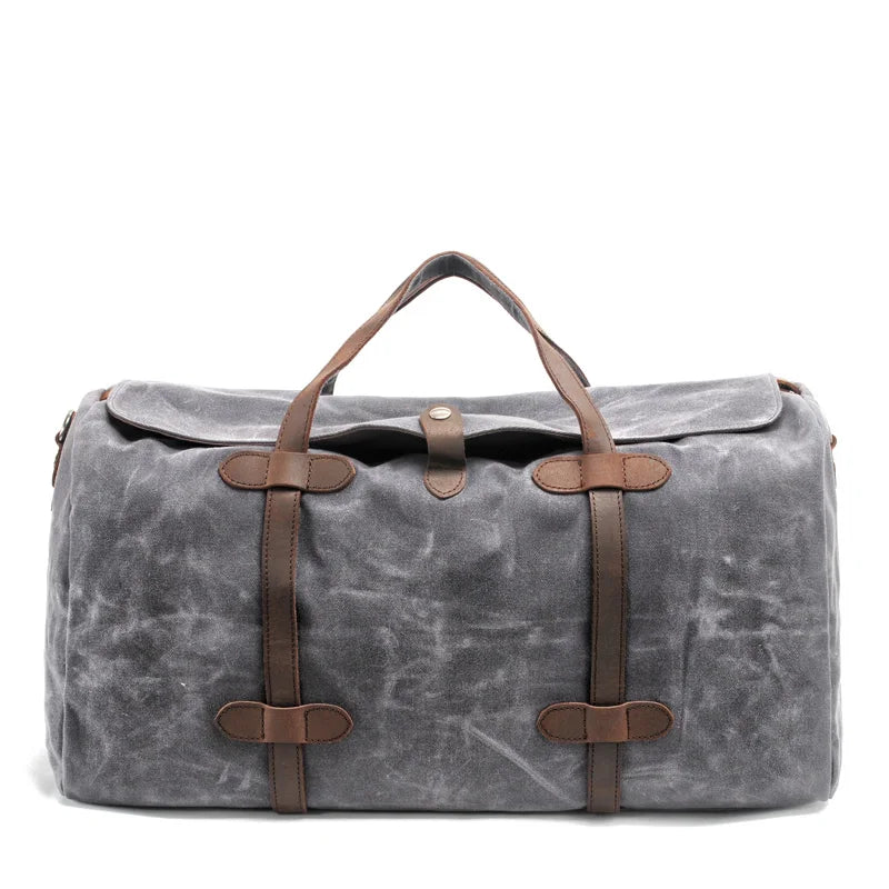 Henry | Waxed Waterproof Canvas Large Travel Garment Sports Duffle Bag