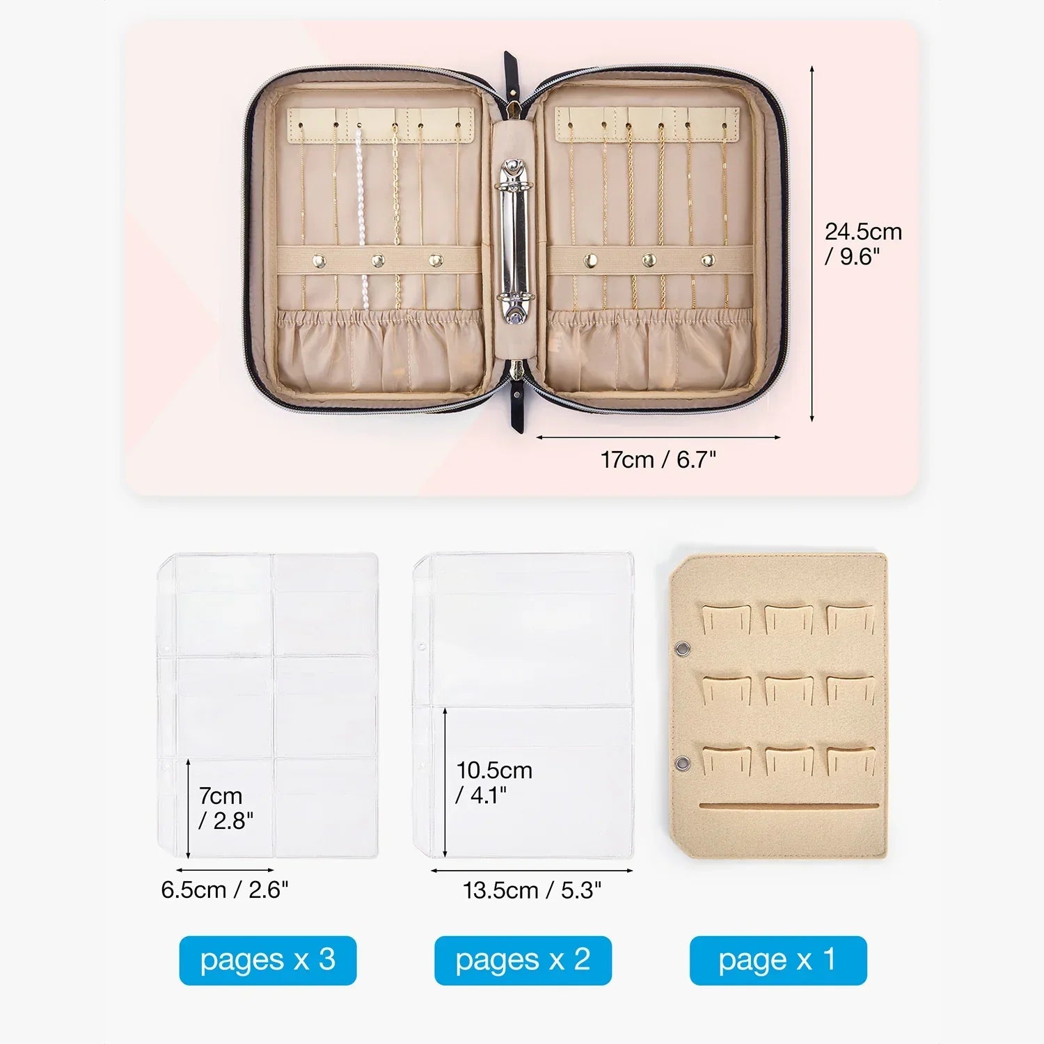 Verona | Women's Dazzling Travel Jewellery Organiser