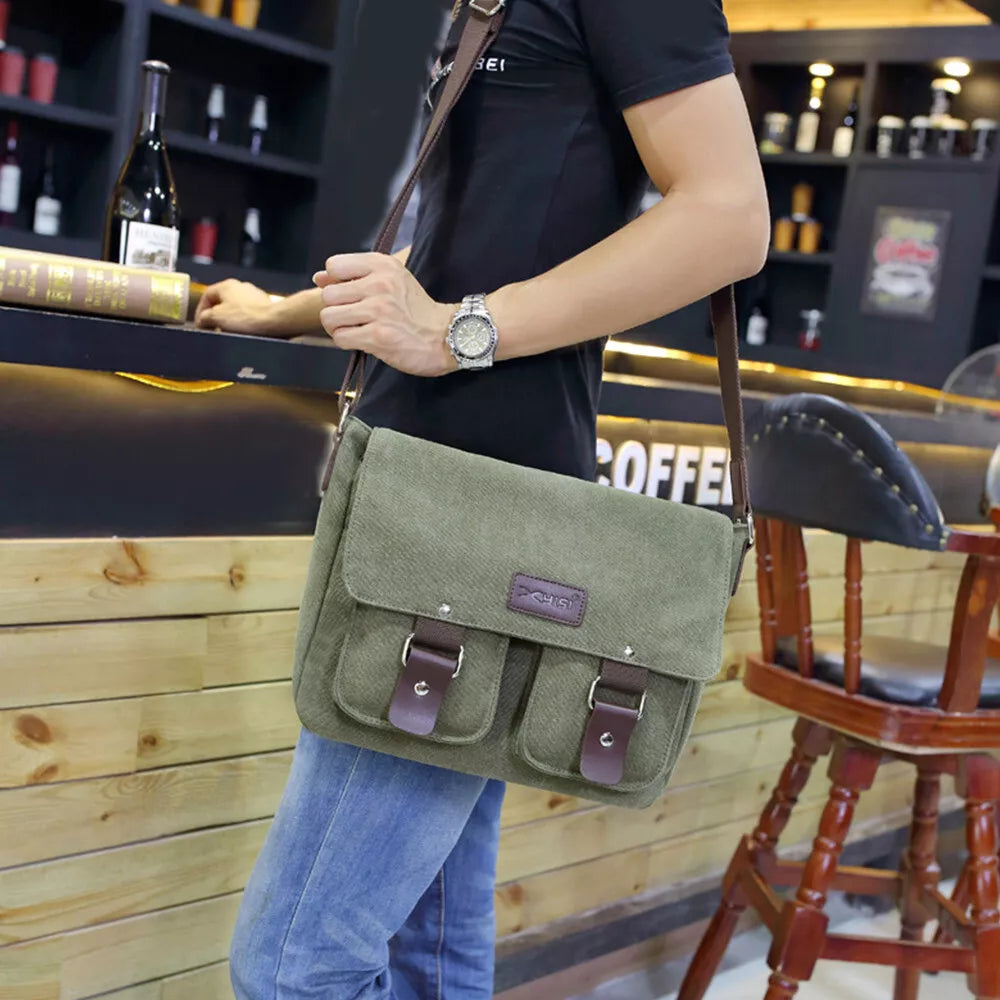 Jackson | Men's Vintage Canvas Crossbody Messenger Travel Bag