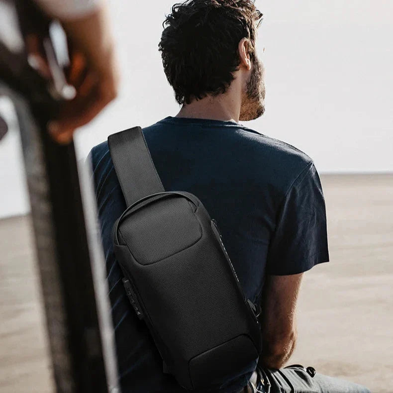 Men's Waterproof Anti-theft Crossbody Sling Travel Bag