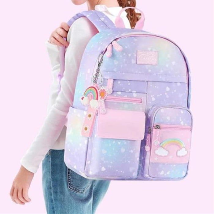 Lily | Kids Colourful School Travel Laptop Backpack