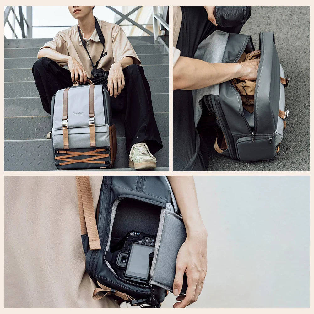Noah | Men's Waterproof Camera Backpack with Quick Access