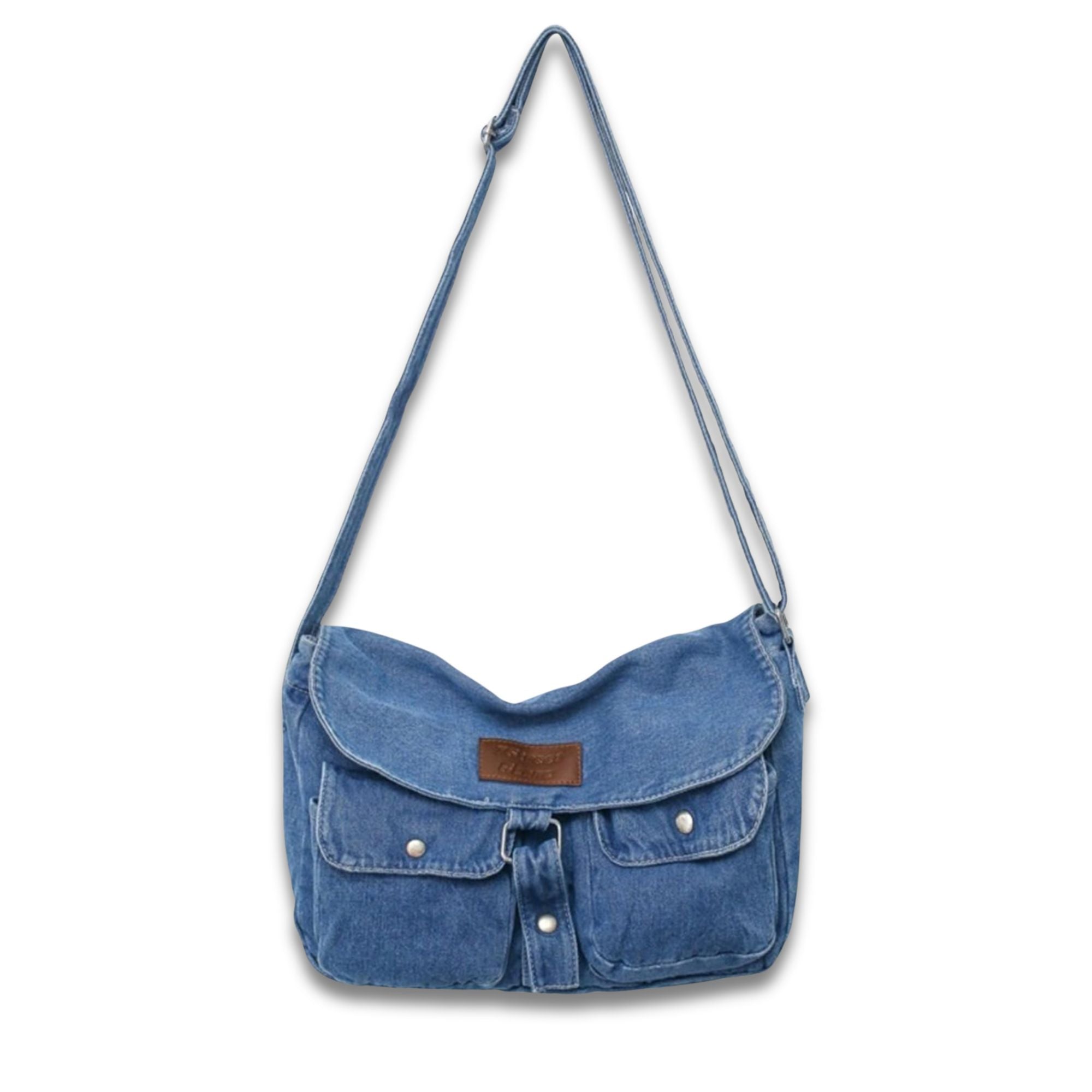 Abby | Women's Spacious Multi-pocket Trendy Denim Crossbody Messenger Bag