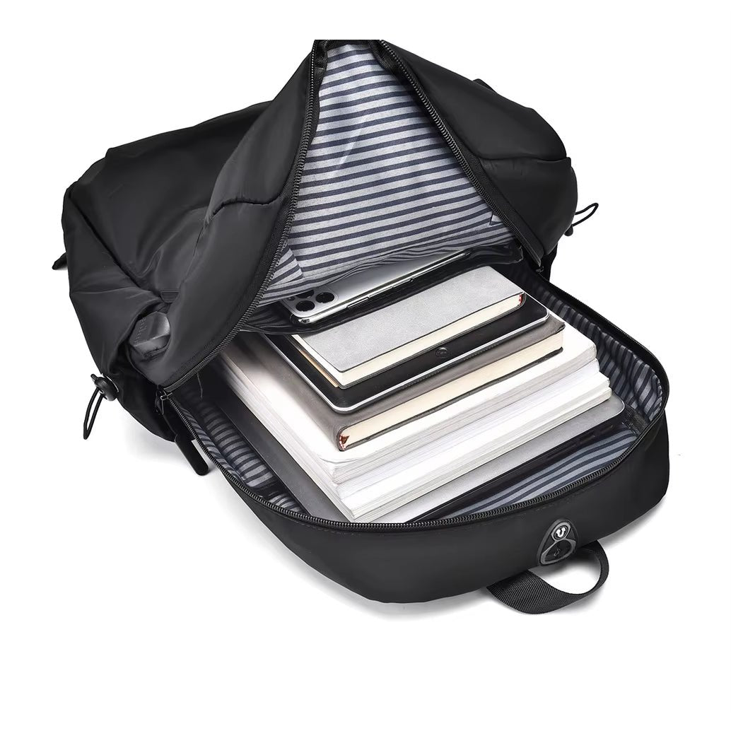 Men's Laptop Backpack Compact Multi-Pocket Travel Bag