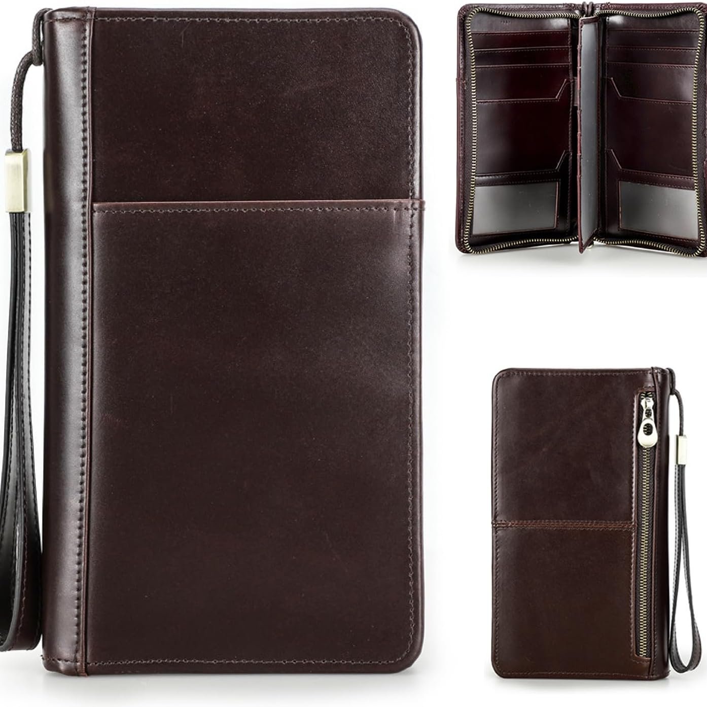 Sophia | Top Grain Leather Passport Wallet