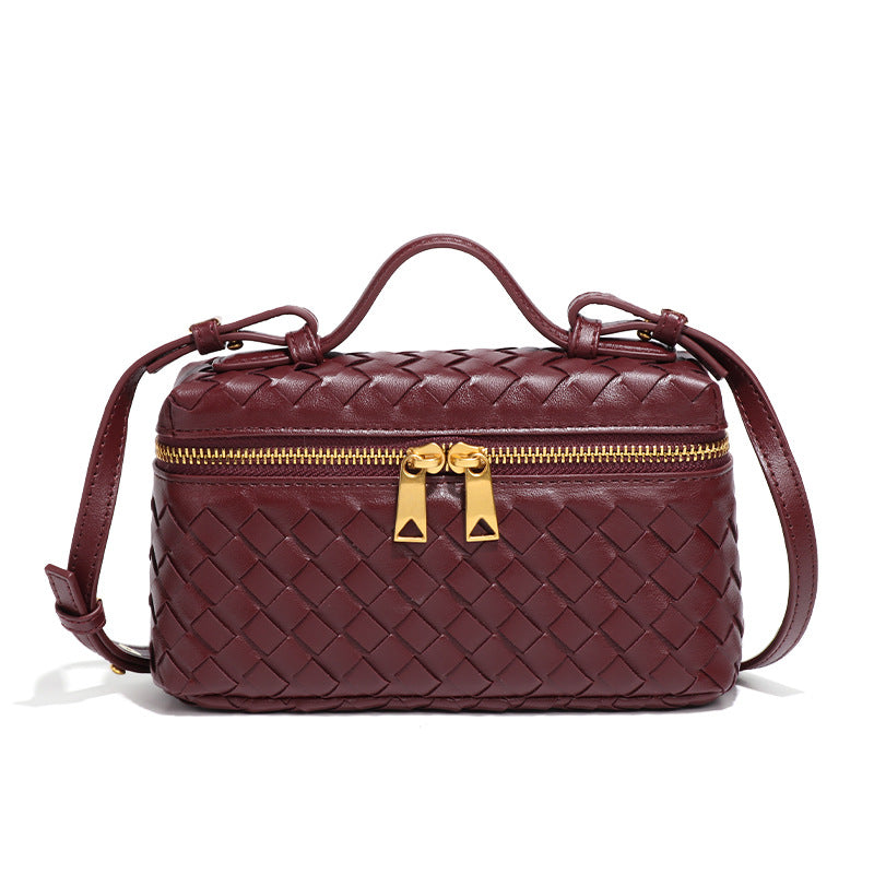 Women’s Box Handbag Structured design with textured woven finish