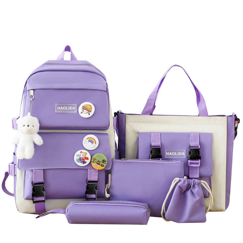 Emma | 4pc Large Capacity Kids School Backpack Set