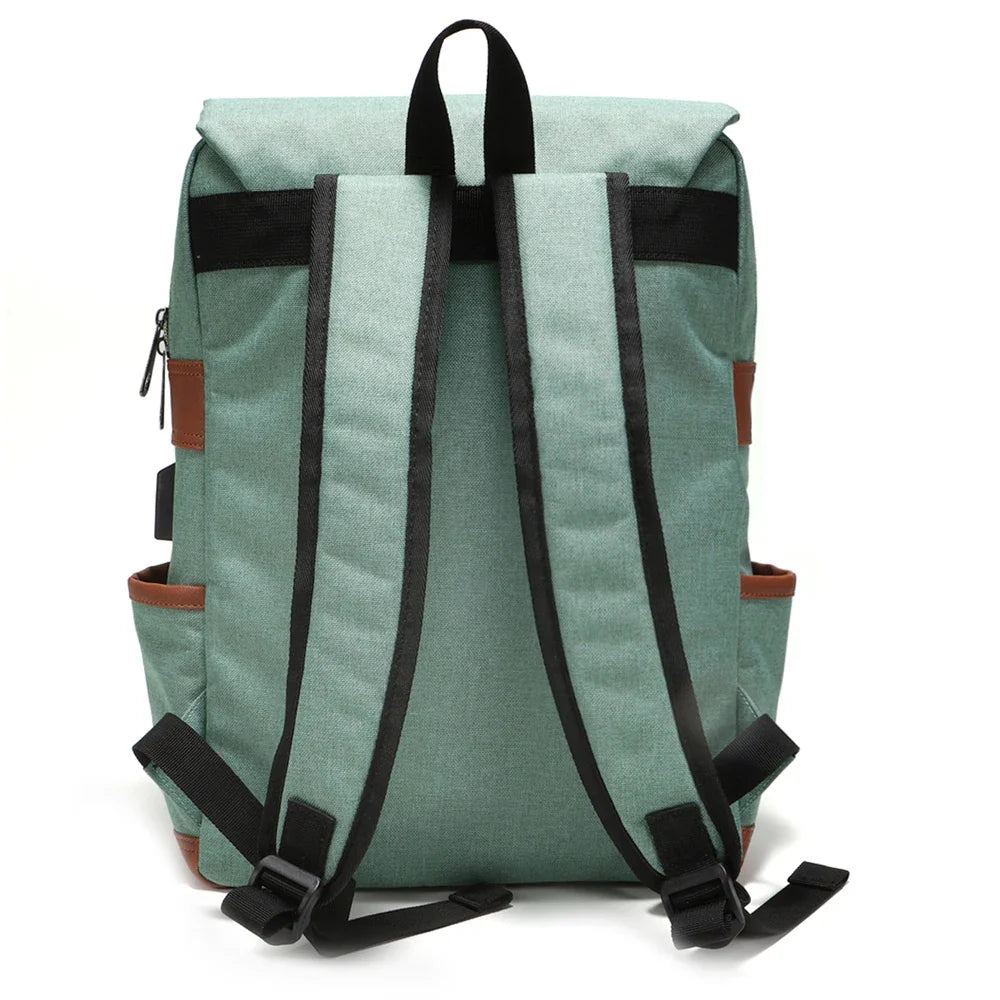 Allen | Vintage Canvas Casual School Travel Laptop Backpack