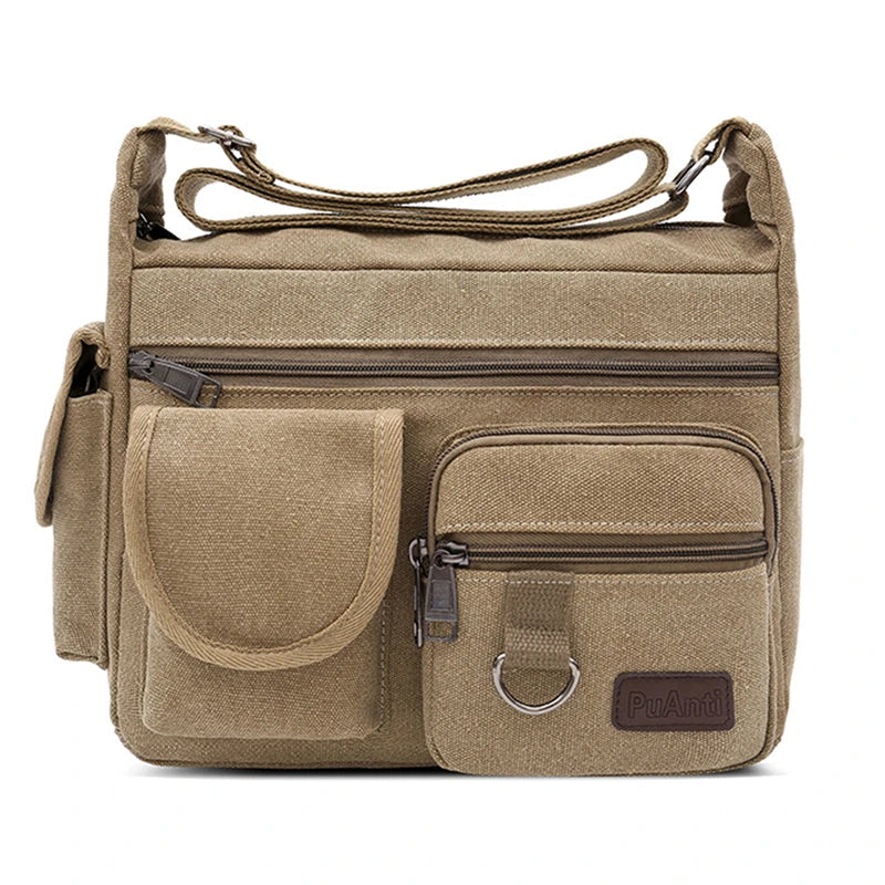 Calvin | Men's Canvas Crossbody Messenger Bag