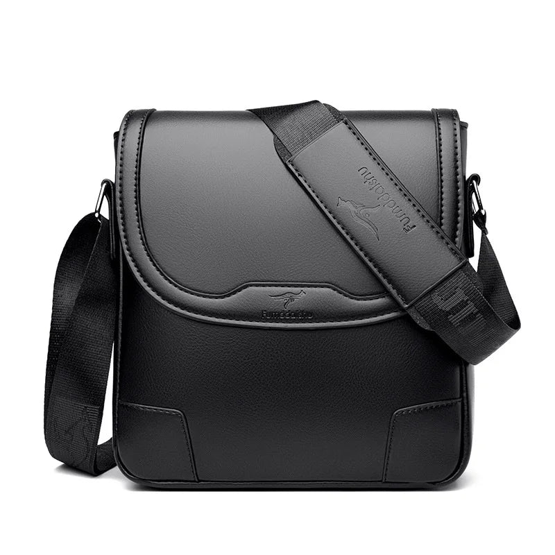 Men's Fashion PU Leather Crossbody Messenger Bag