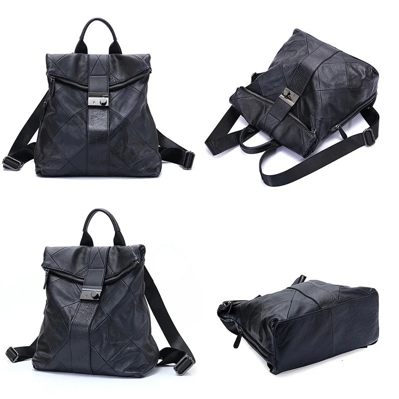 Aria | Women's Elegant Faux Leather Travel Backpack
