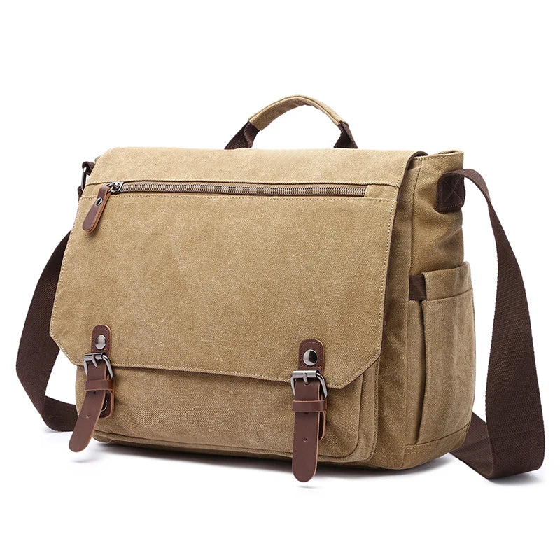 Aiden | Waterproof Canvas Men's Crossbody Messenger Bag