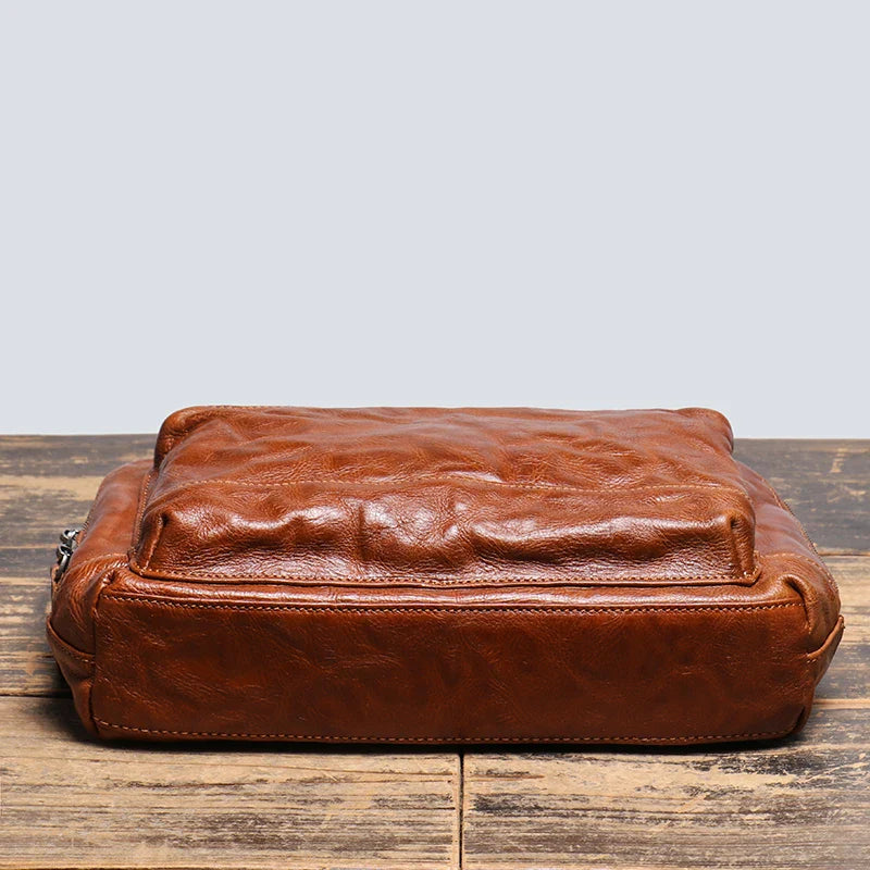 Jacob | Men's Genuine Leather Crossbody Satchel Messenger Travel Bag