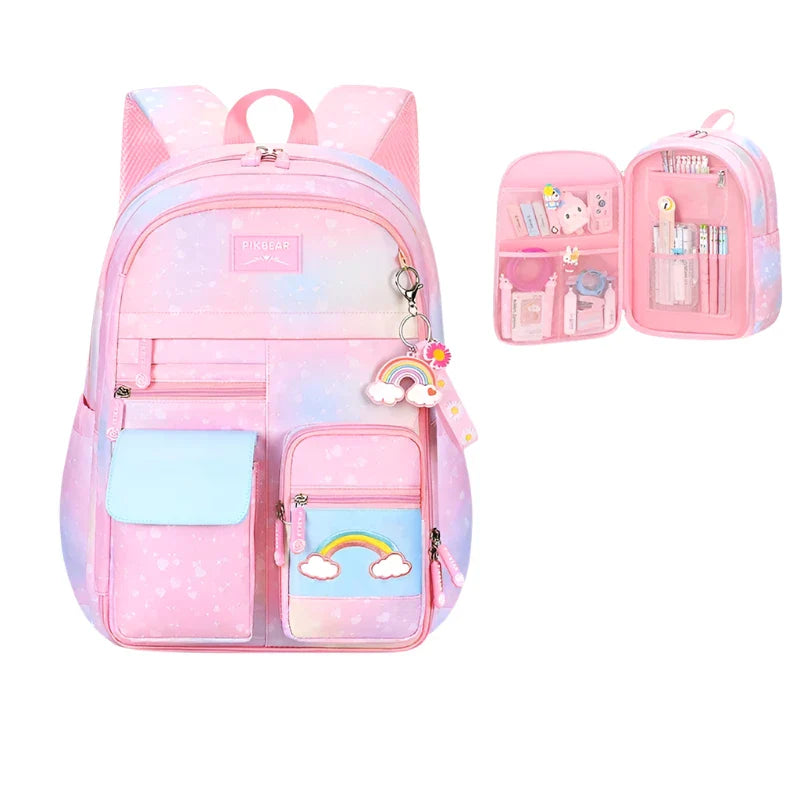 Lily | Kids Colourful School Travel Laptop Backpack