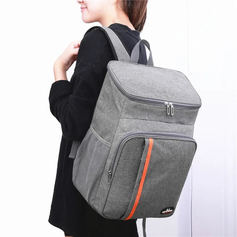 Insulated Lunch Backpack Waterproof Cooler for School and Outdoor Use