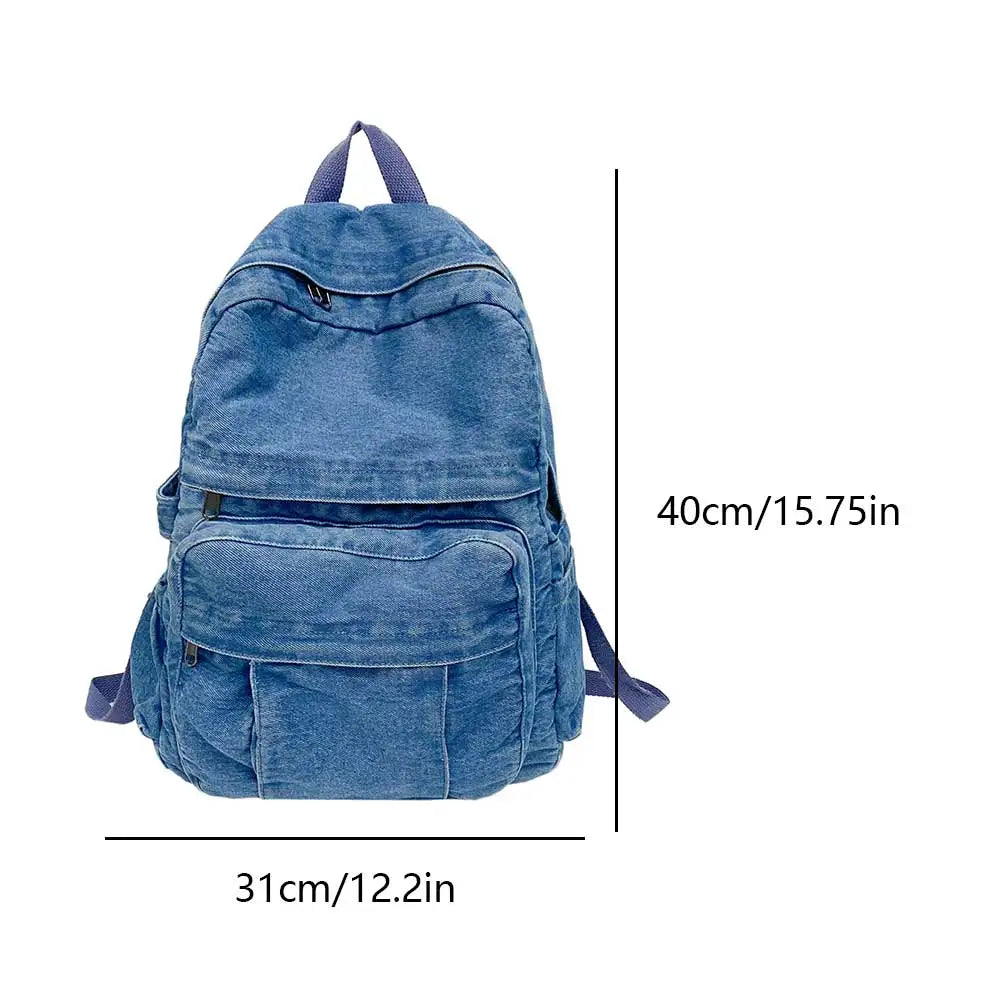 Marla | Women's Large Capacity Vintage Denim Backpack