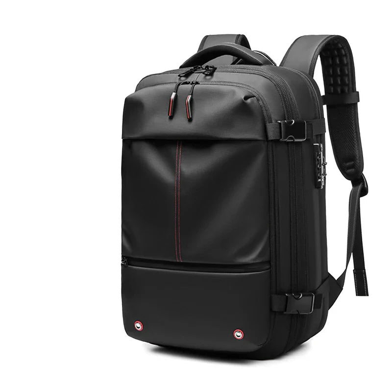 Max | Men's Expandable Vacuum Compression Large Travel Laptop Backpack