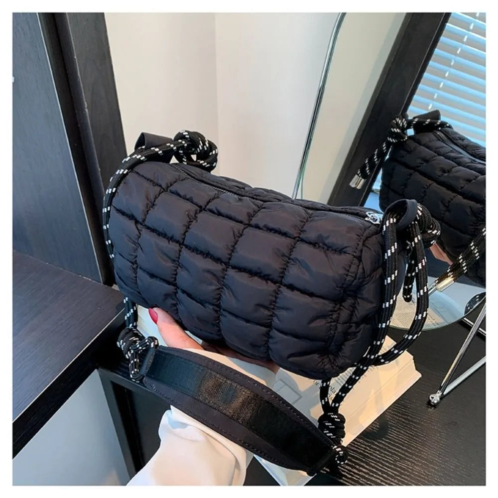 Thea | Women's Quilted Nylon Waterproof Crossbody Messenger Travel Bag