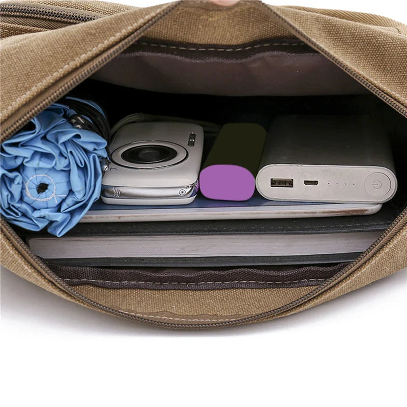 Calvin | Men's Canvas Crossbody Messenger Bag