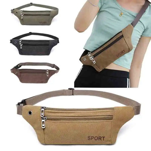 Ben | Canvas Slim Anti-Theft Crossbody Bum Bag