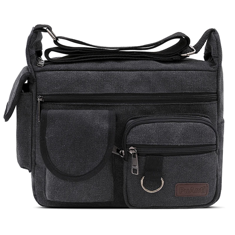 Calvin | Men's Canvas Crossbody Messenger Bag