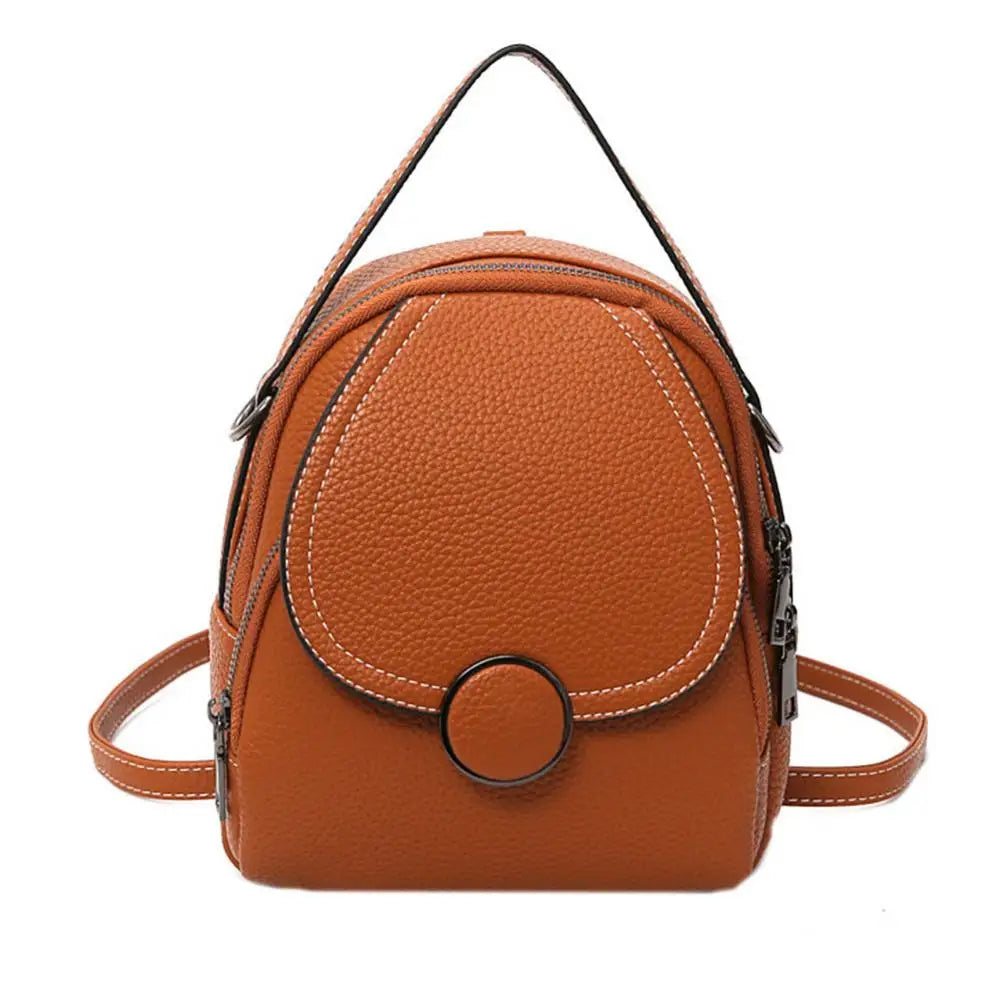 Ava | Women's Mini Flap Leather Crossbody Sling Handbag Backpack with Top Handle