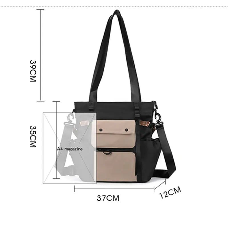 Brielle | Women's Lightweight Multi-Pocket Crossbody Messenger Bag