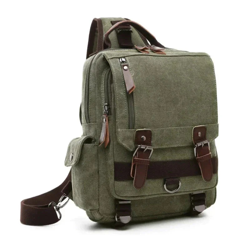 Leo | Men's Vintage Canvas Multi-Functional Large Travel Backpack