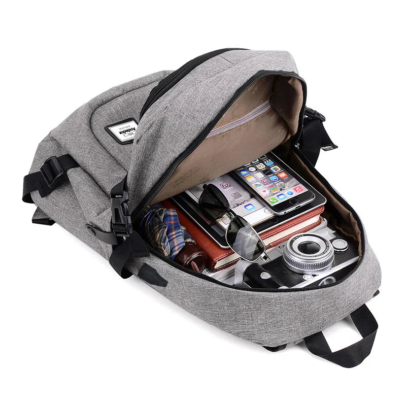 James | Men's Anti-Theft Laptop Travel Backpack with USB Charging Port