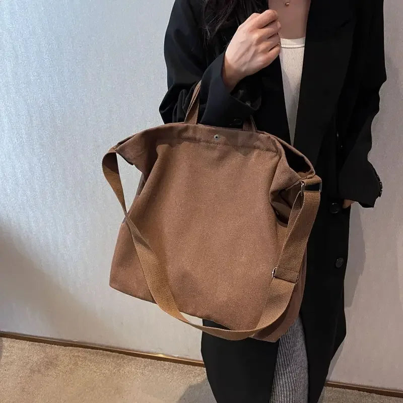 Emma | Women's Versatile Canvas Crossbody Messenger Tote Bag