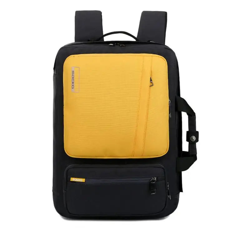 Shockproof Convertible Large Travel Hiking Laptop Backpack