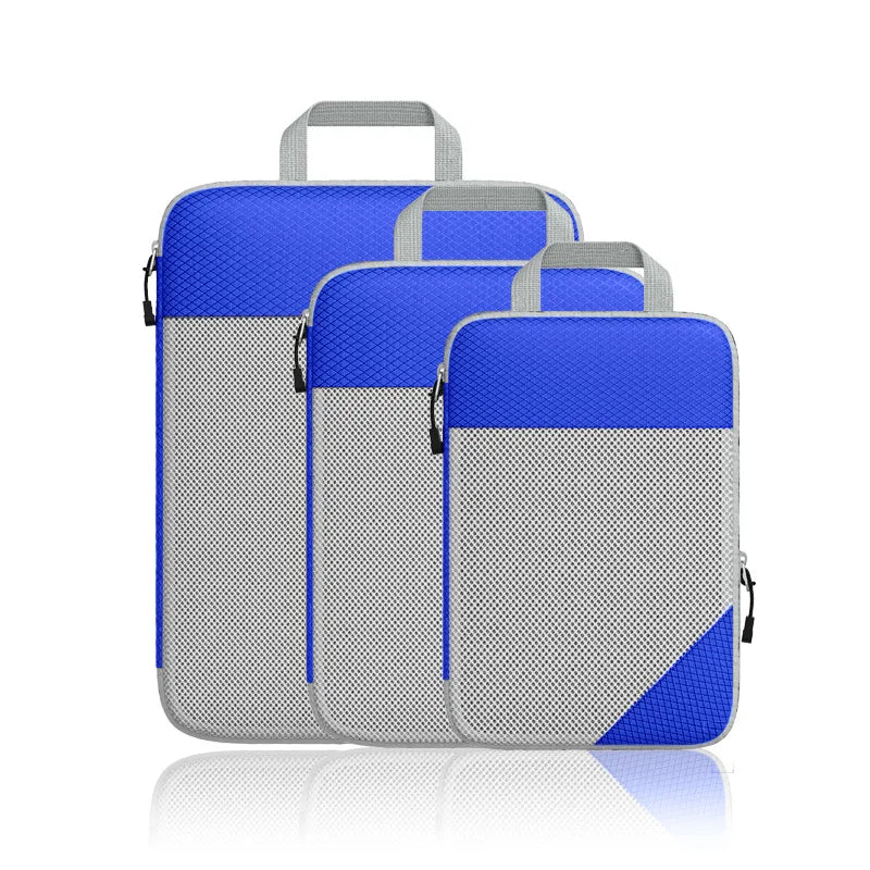 Sophia | 3-Piece Set Expandable Compression Packing Cubes for Travel & Luggage Organisation