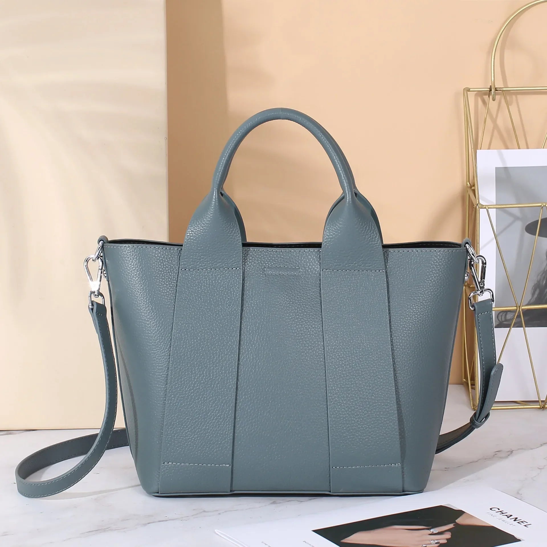 Elena | Women's Minimalist Leather Crossbody Sling Handbag