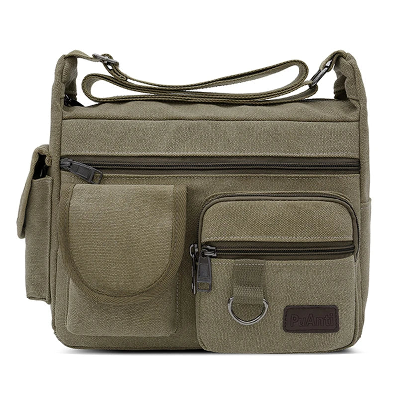 Calvin | Men's Canvas Crossbody Messenger Bag