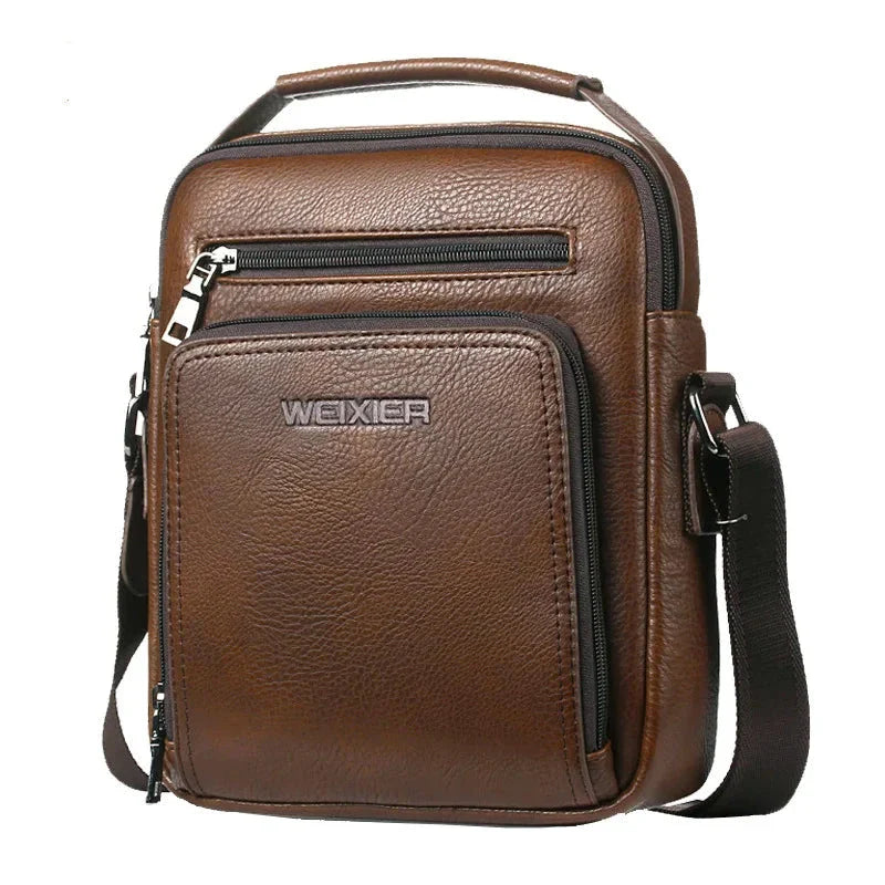 Victor | Men's Vintage Leather Small Crossbody Messenger Bag