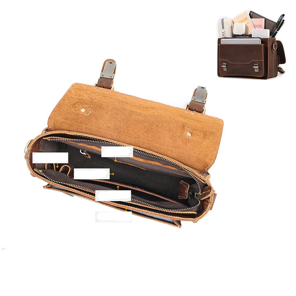 Jameson | Men's Casual Leather Crossbody Messenger Satchel Bag