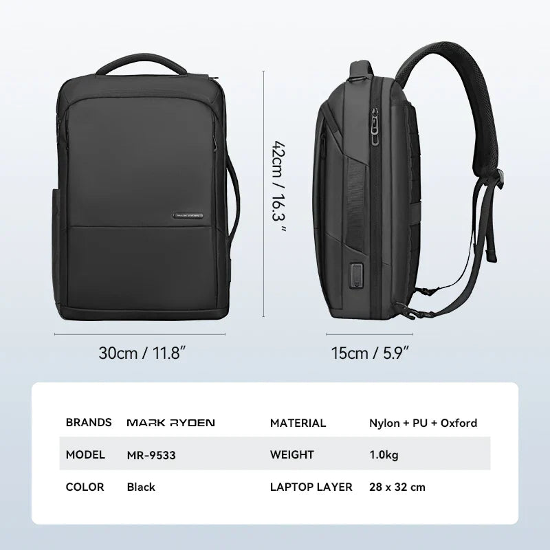 Elliot | Men's 3-in-1 Large Travel Laptop Backpack