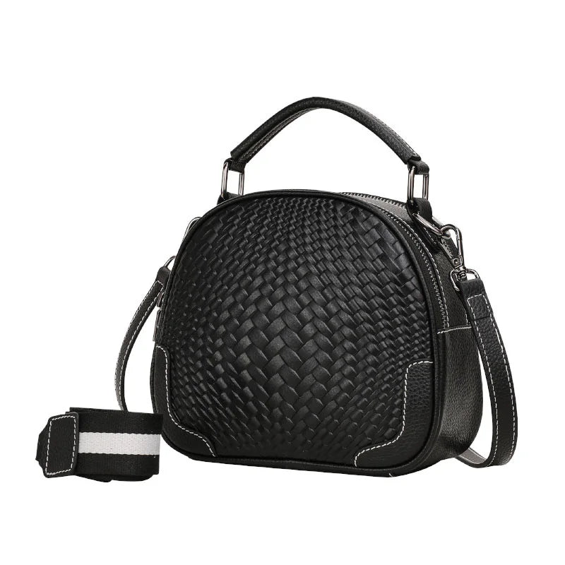 Lara | Women's Chic Genuine Leather Round Crossbody Sling Handbag