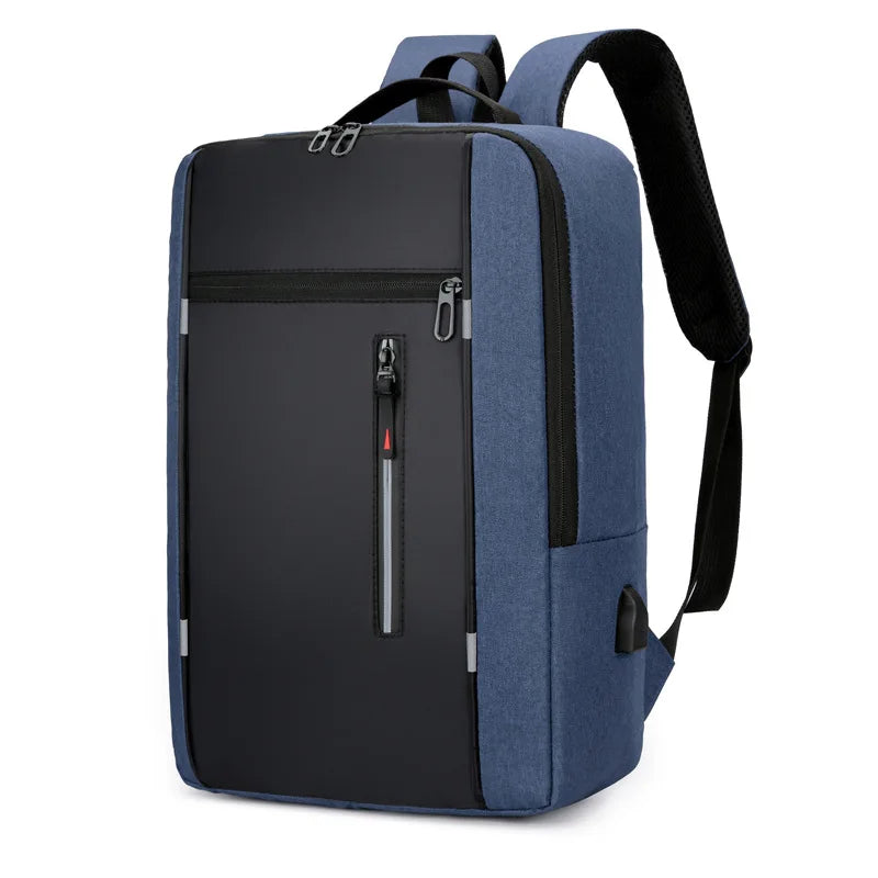 Parker | Men's Lightweight Nylon Large Travel Rucksack Laptop Backpack with USB Charging Port
