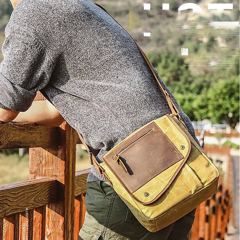 Sebastian | Vintage Canvas Men's Crossbody Messenger Bag