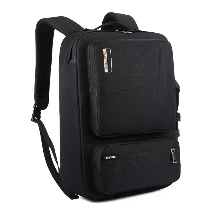 Shockproof Convertible Large Travel Hiking Laptop Backpack