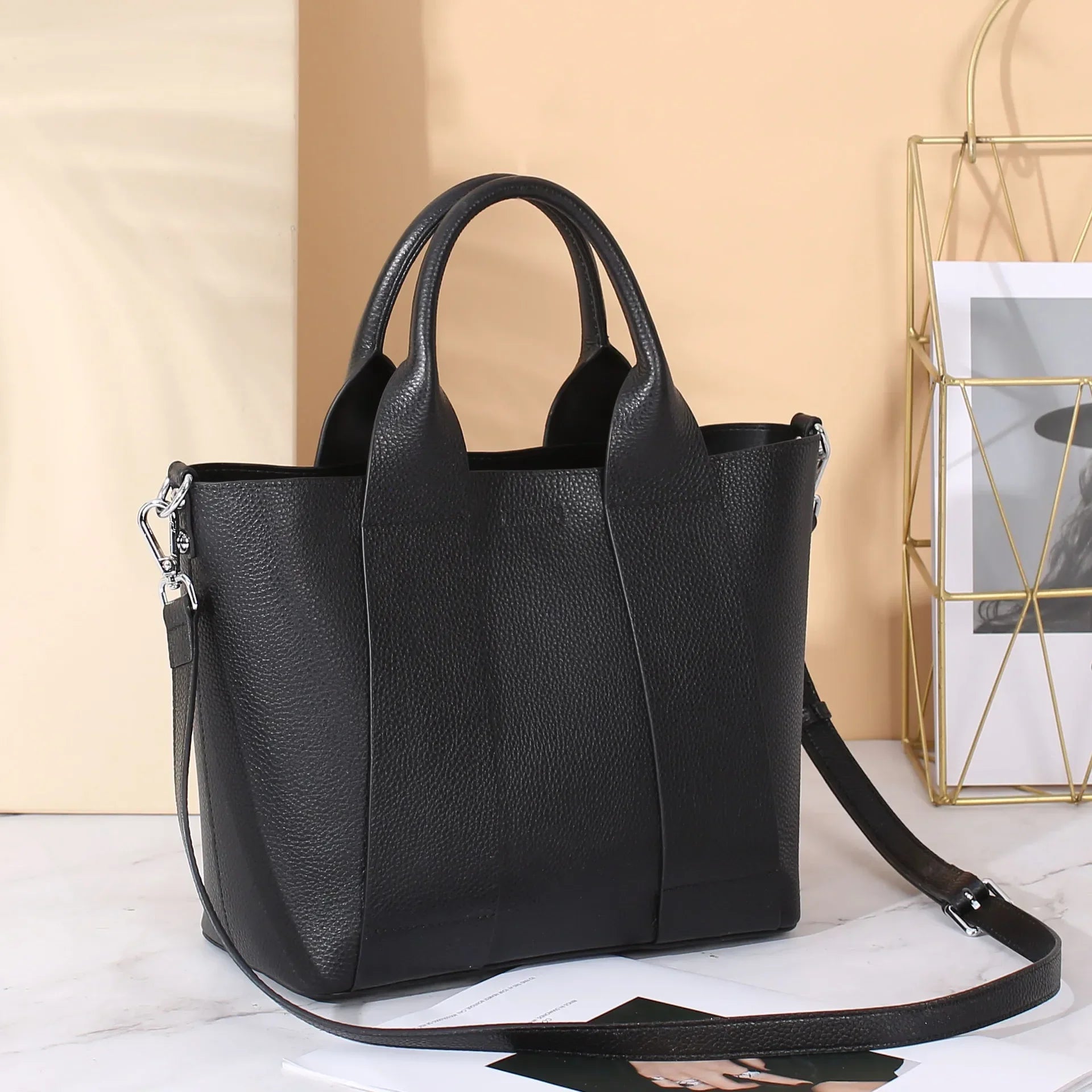 Elena | Women's Minimalist Leather Crossbody Sling Handbag