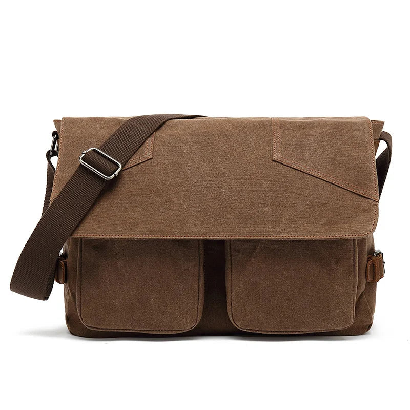 Ethan | Waterproof Canvas Crossbody Messenger Bag