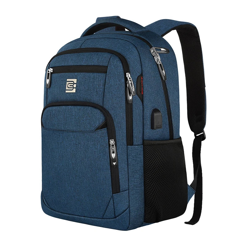 Slim Business Laptop Travel Hiking Backpack with USB Port