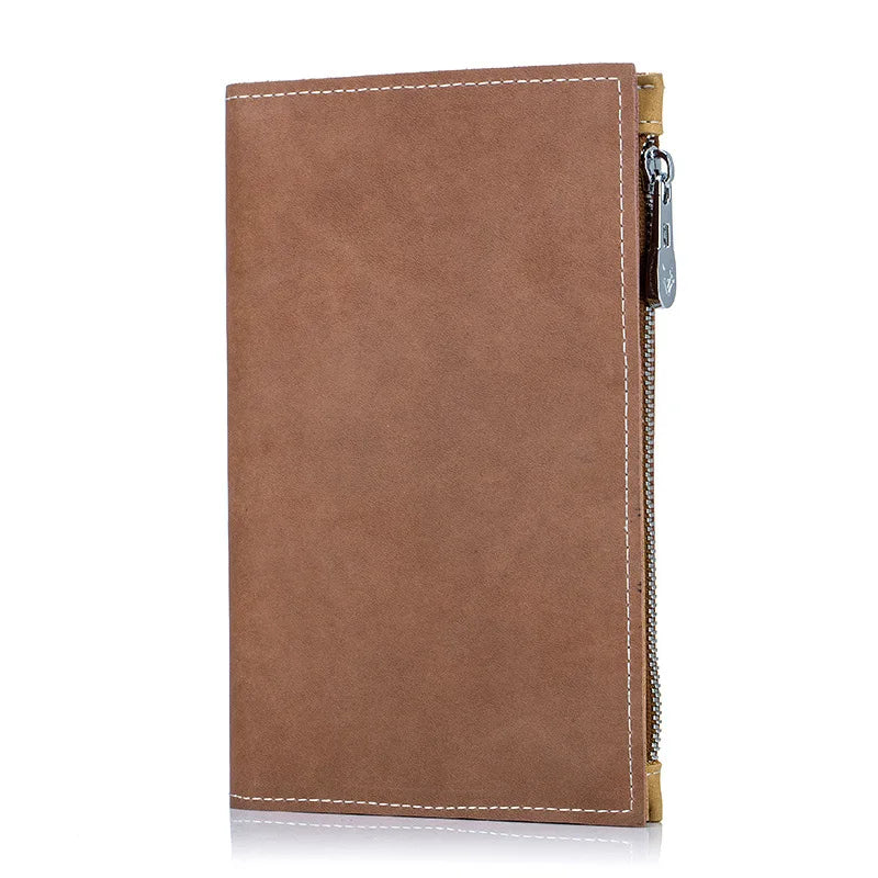 Men's Genuine Leather Anti-Theft Passport Holder Travel Wallet
