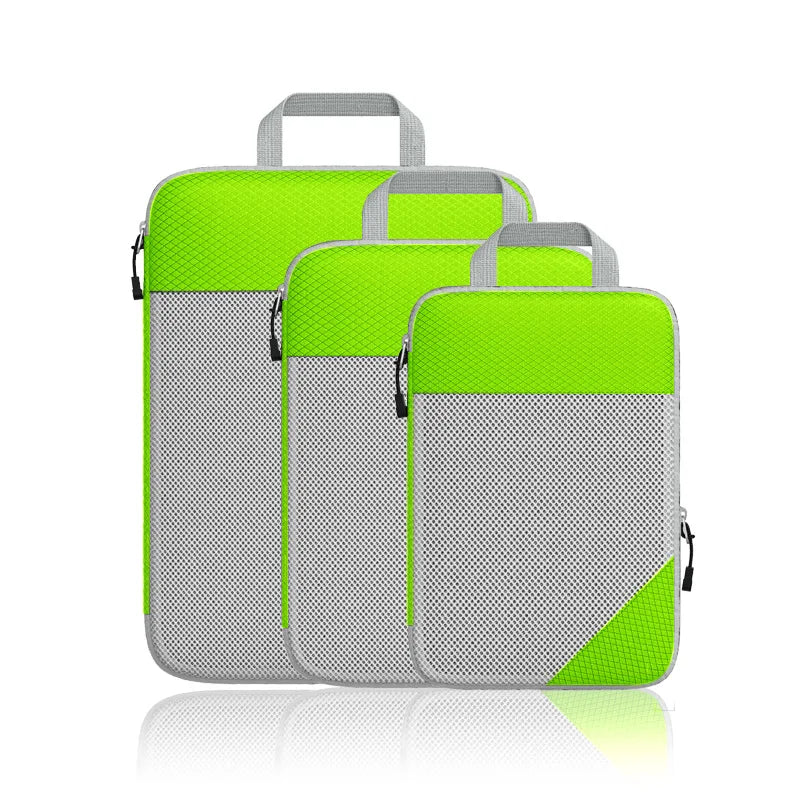 Sophia | 3-Piece Set Expandable Compression Packing Cubes for Travel & Luggage Organisation