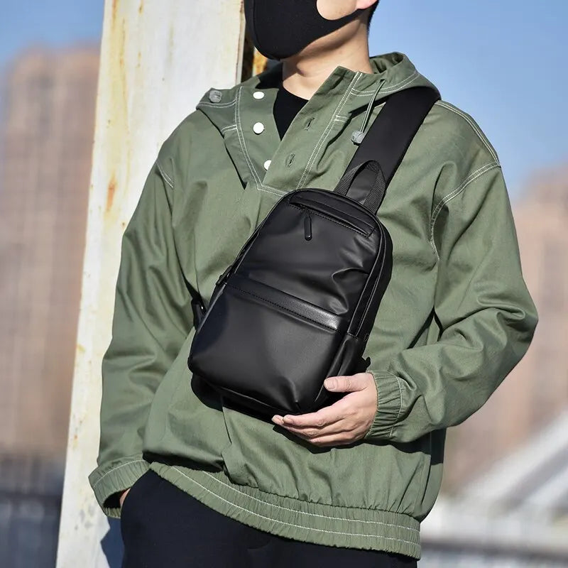 Men's Waterproof Anti-Theft Crossbody Sling Travel Bag