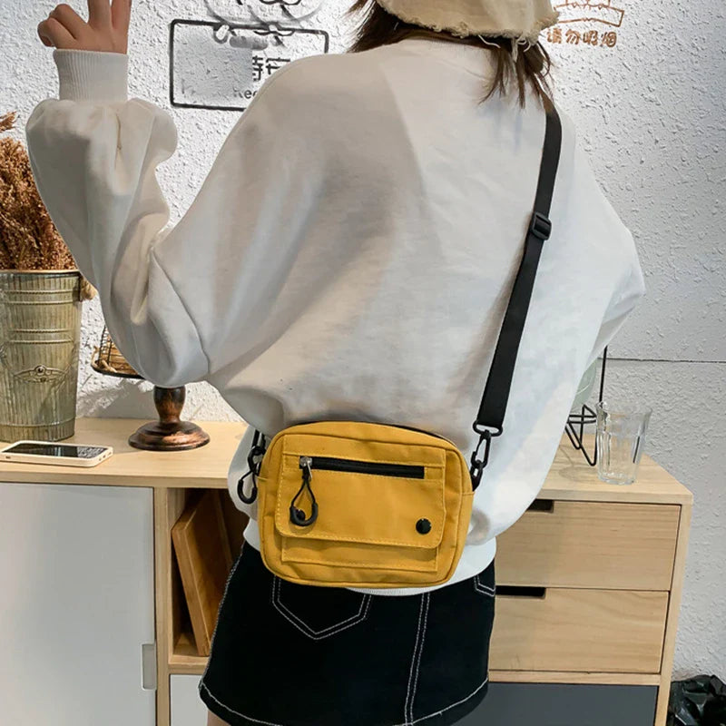 Mila | Women's Small Canvas Crossbody Square Sling Bag