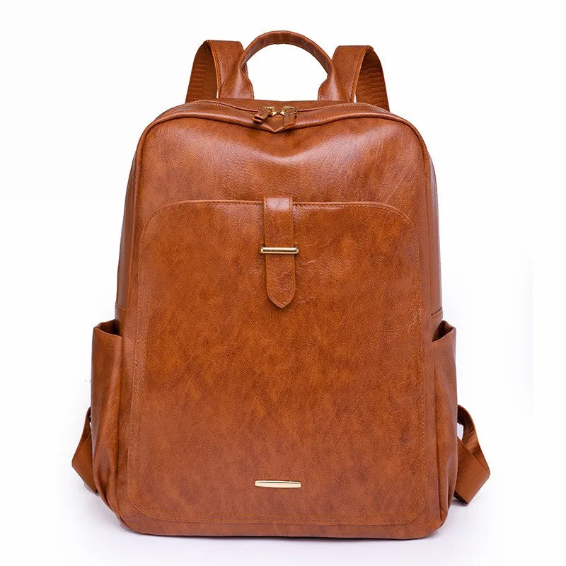 Isabella | Women's Vintage Chic PU Leather Travel Laptop Backpack