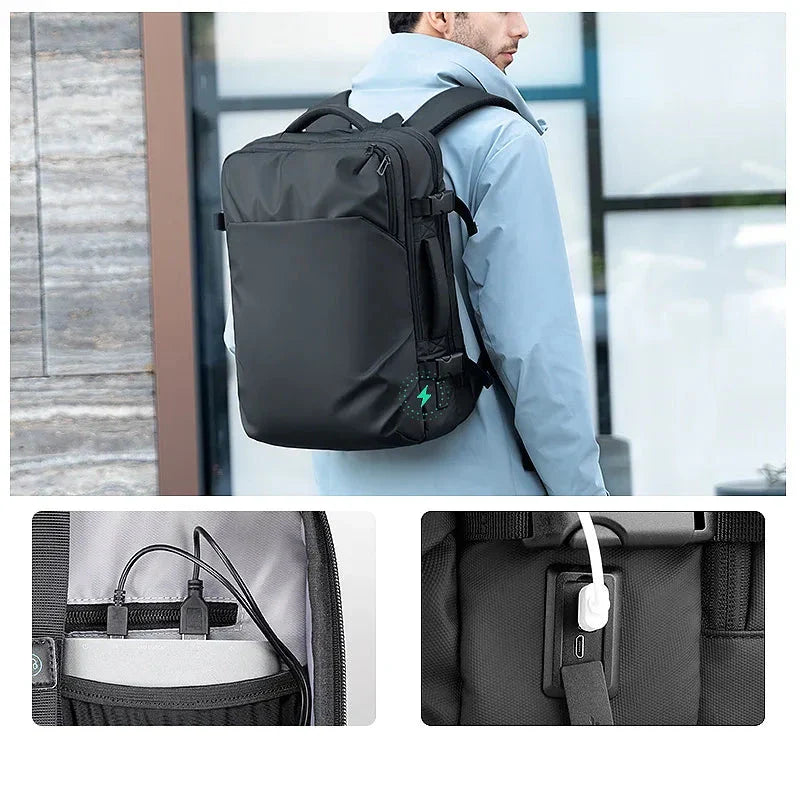 Quinn | Men's Waterproof Office Travel Anti-Theft Laptop Backpack